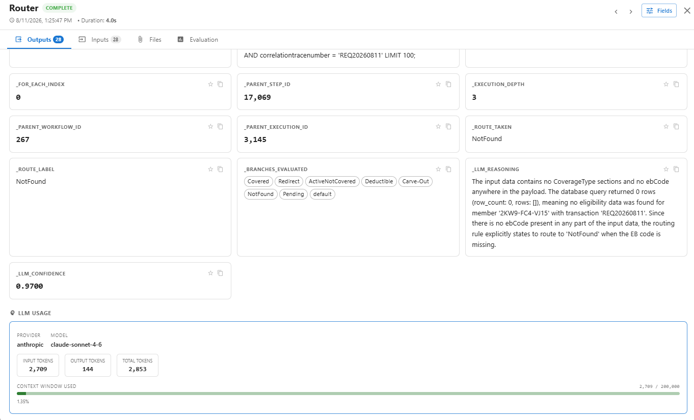 Execution traceability demo preview